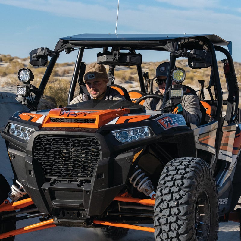 ATV TEK, UTVMIR-ES1, Elite UTV Deluxe Single Side Mirror with Dual Axis Breakaway - Round Tube & Profiled roll cages - Image 5